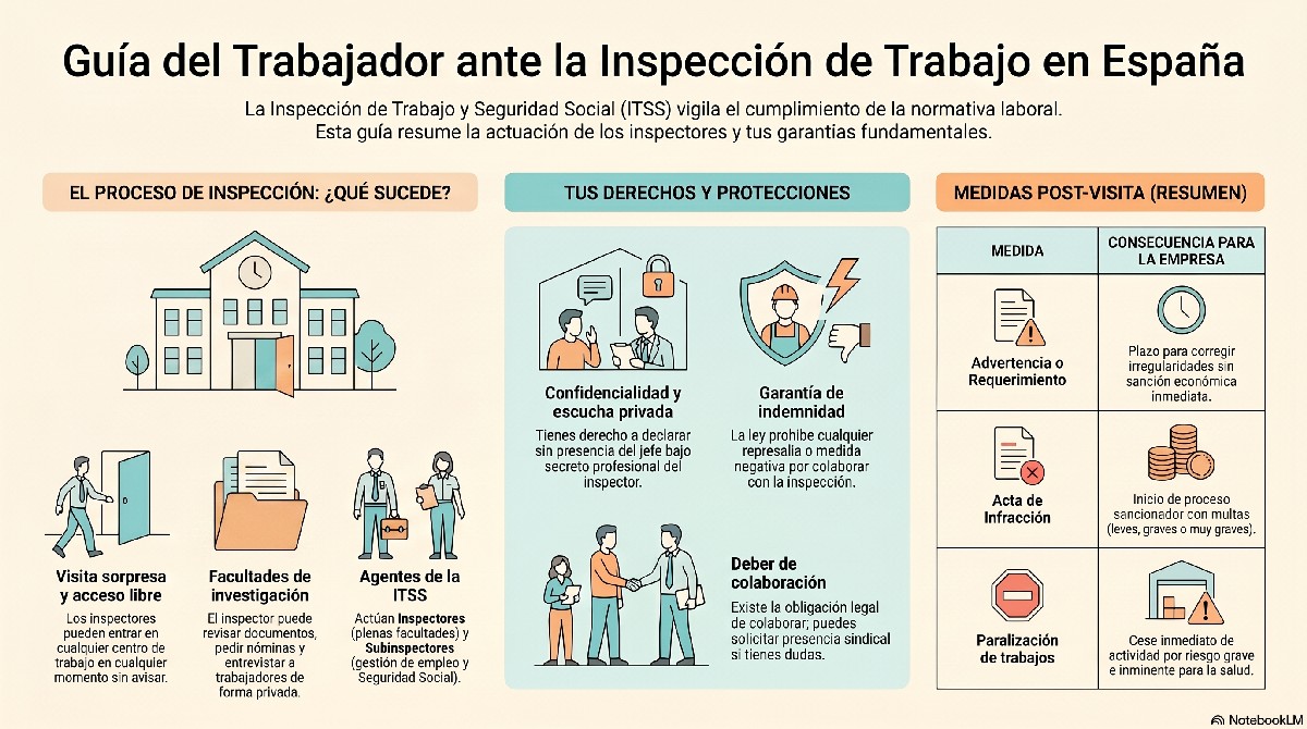 Infografia Guía Inspección De Trabajo España