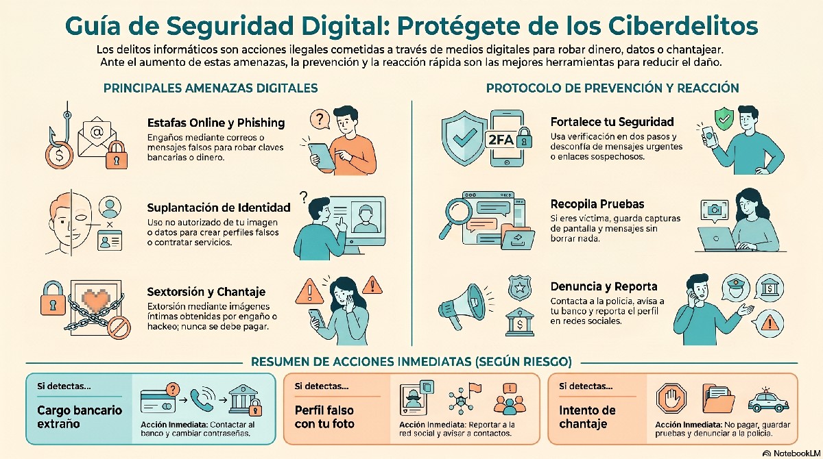 Infografia Guía De Seguridad Digital Delitos Informaticos