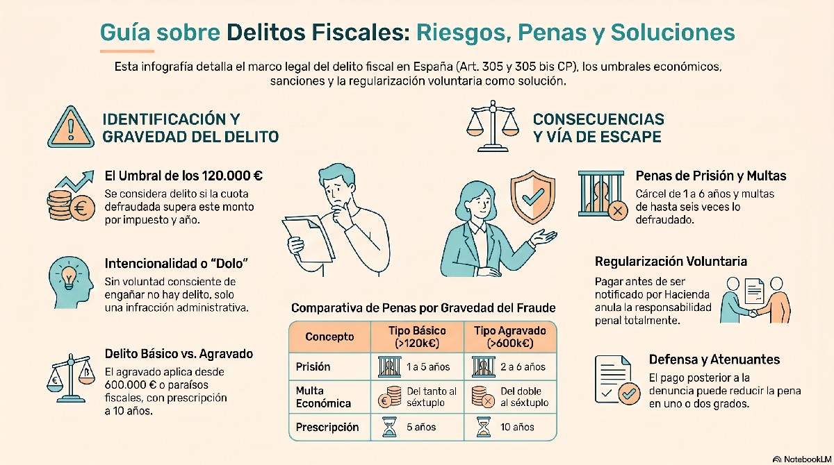 Infografia Guía Sobre Delitos Fiscales