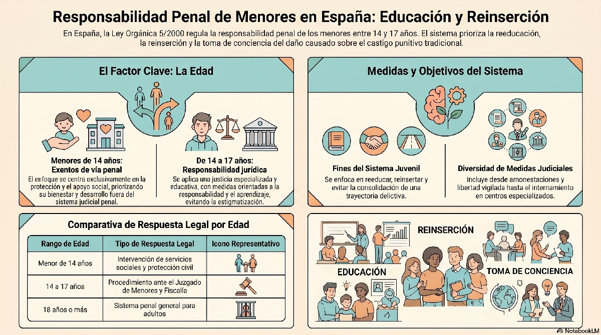 Infografia Responsabilidad Penal Juvenil En España